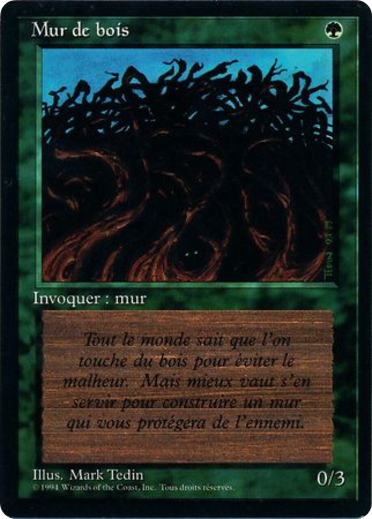 Image of Wall of Wood (FBB-) - Foreign Black Border