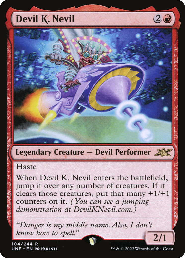Image of Devil K. Nevil (UNF-104) - Unfinity Foil