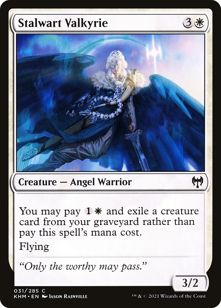 Image of Stalwart Valkyrie (KHM-031) - Kaldheim Foil