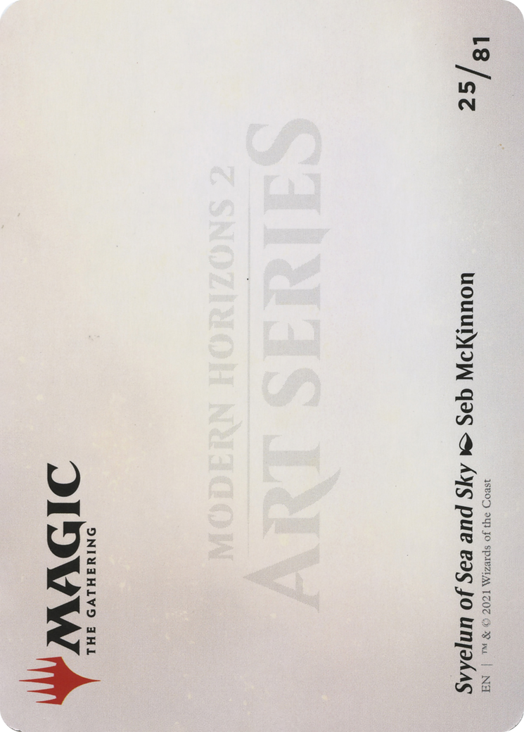 Image of Svyelun of Sea and Sky // Svyelun of Sea and Sky (AMH2-025) - Modern Horizons 2 Art Series (Borderless) Foil