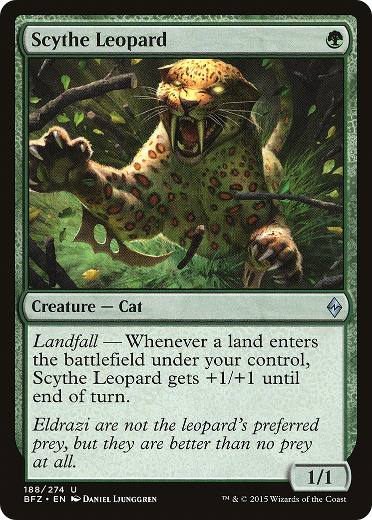 Image of Scythe Leopard (BFZ-188) - Battle for Zendikar