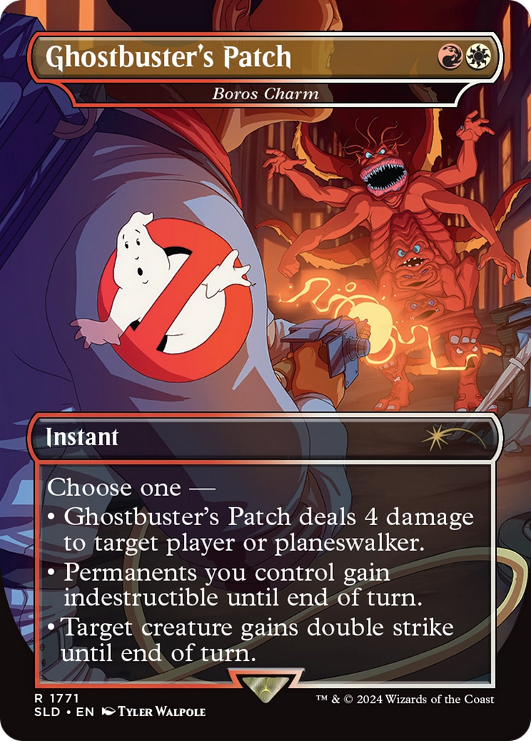 Image of Ghostbuster's Patch - Boros Charm (SLD-1771) - Secret Lair Drop / Ghostbuster's Patch (Borderless)