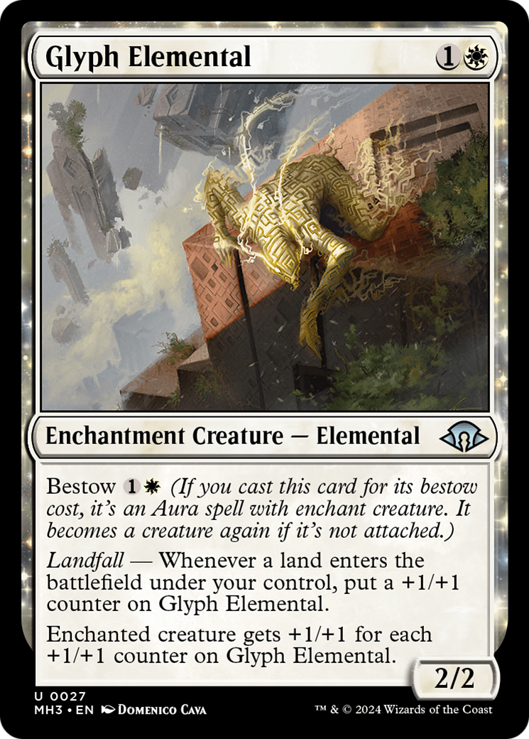 Image of Glyph Elemental (MH3-027) - Modern Horizons 3: (enchantment) Foil