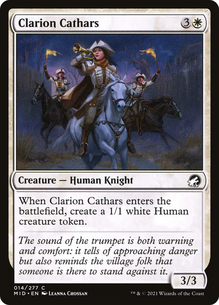 Image of Clarion Cathars (MID-014) - Innistrad: Midnight Hunt