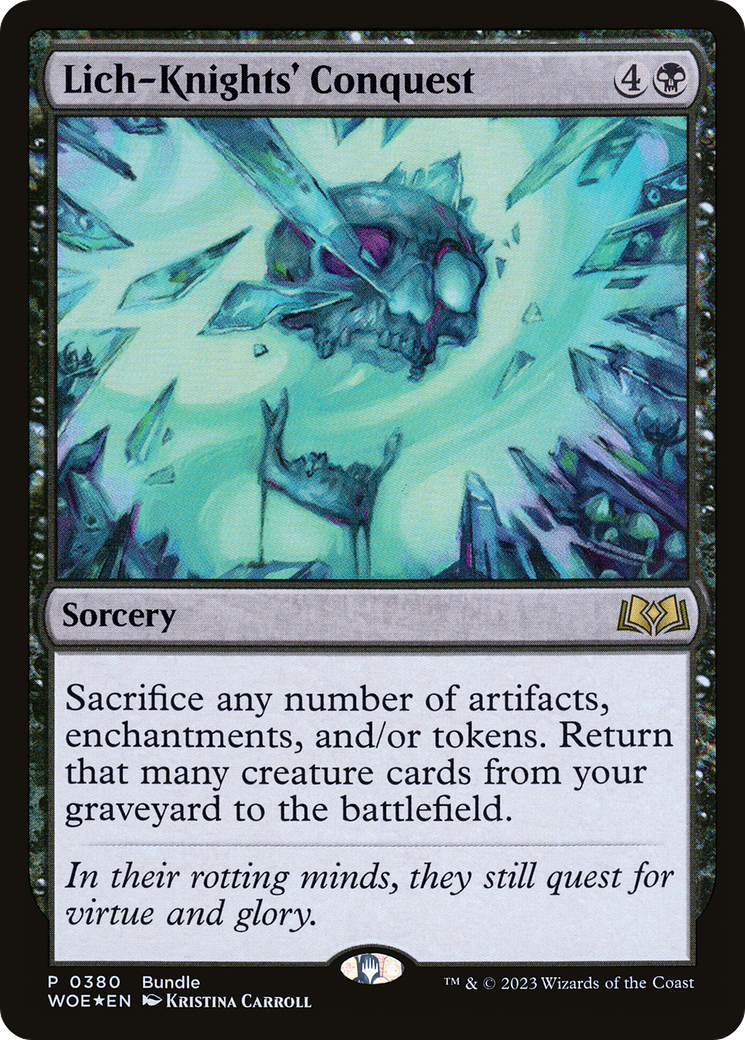 Image of Lich-Knights' Conquest (WOE Bundle) (UMP-380) - Wilds of Eldraine Foil