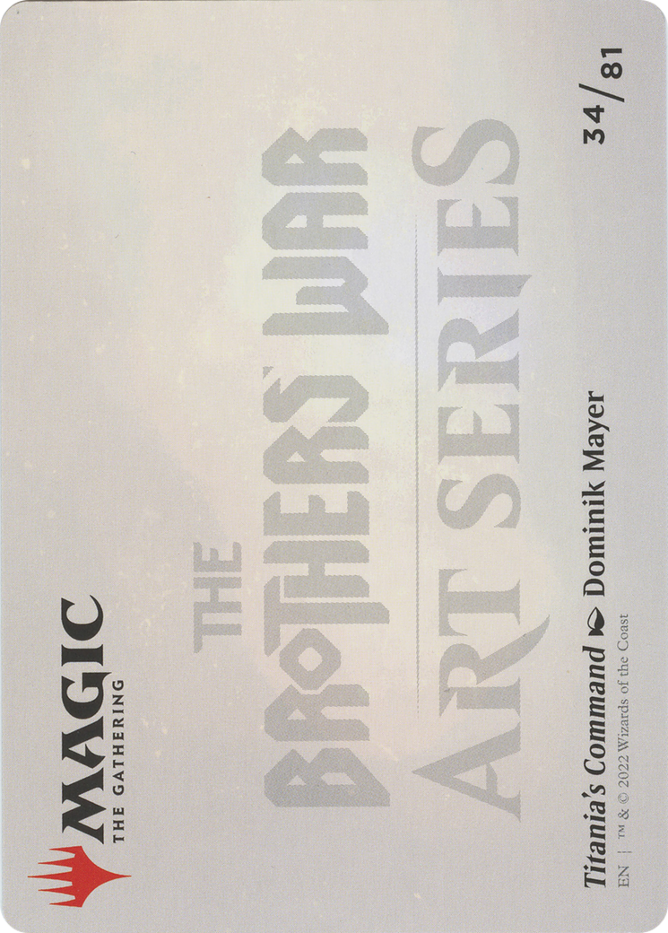 Image of Titania's Command // Titania's Command (ABRO-034) - The Brothers' War Art Series (Borderless)