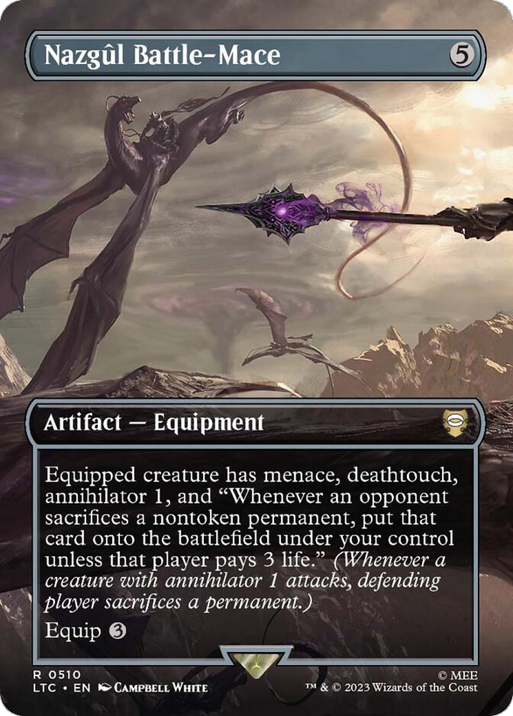 Image of Nazgul Battle-Mace (Borderless) (LTC-510) - Tales of Middle-earth Commander (Borderless)