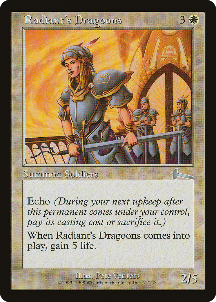 Image of Radiant's Dragoons (ULG-021) - Urza's Legacy
