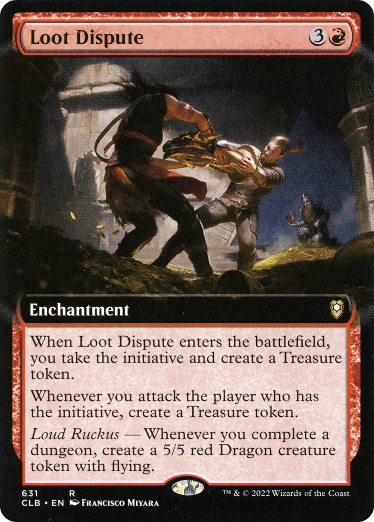 Image of Loot Dispute (Extended Art) (CLB-631) - Commander Legends: Battle for Baldur's Gate: (Extended Art)