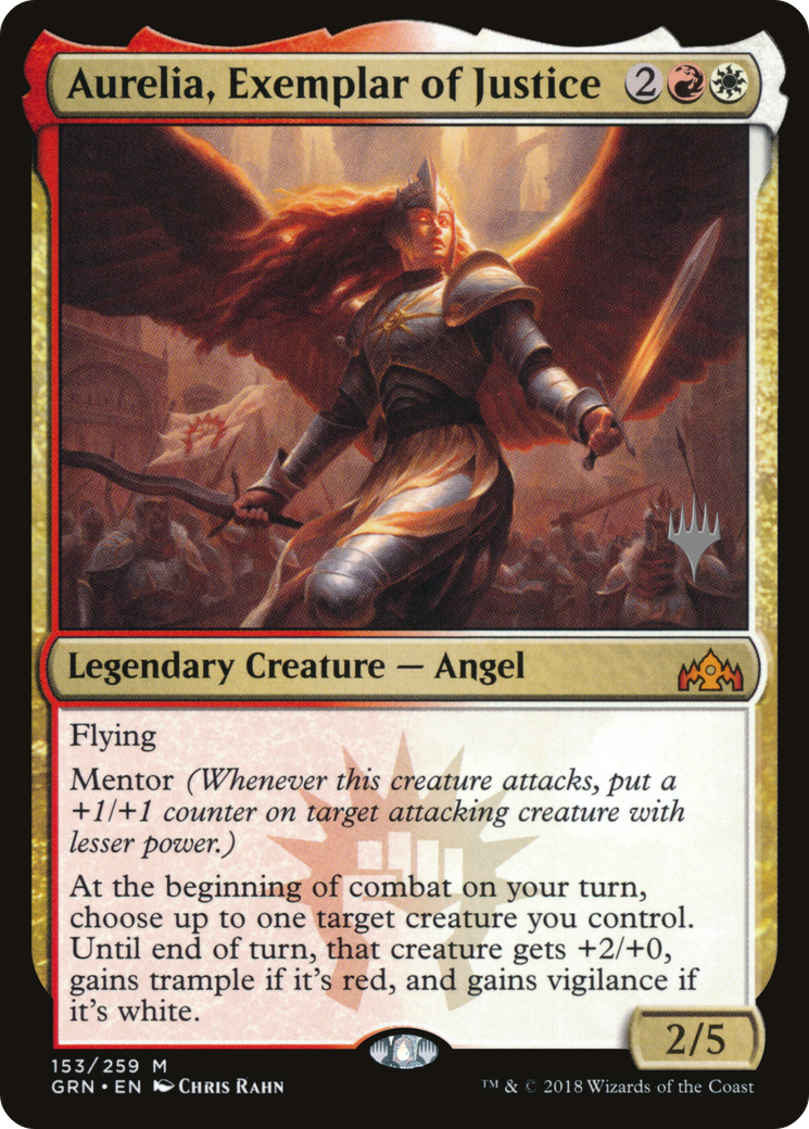 Image of Aurelia, Exemplar of Justice (PPM20-153) - Guilds of Ravnica Promos Foil