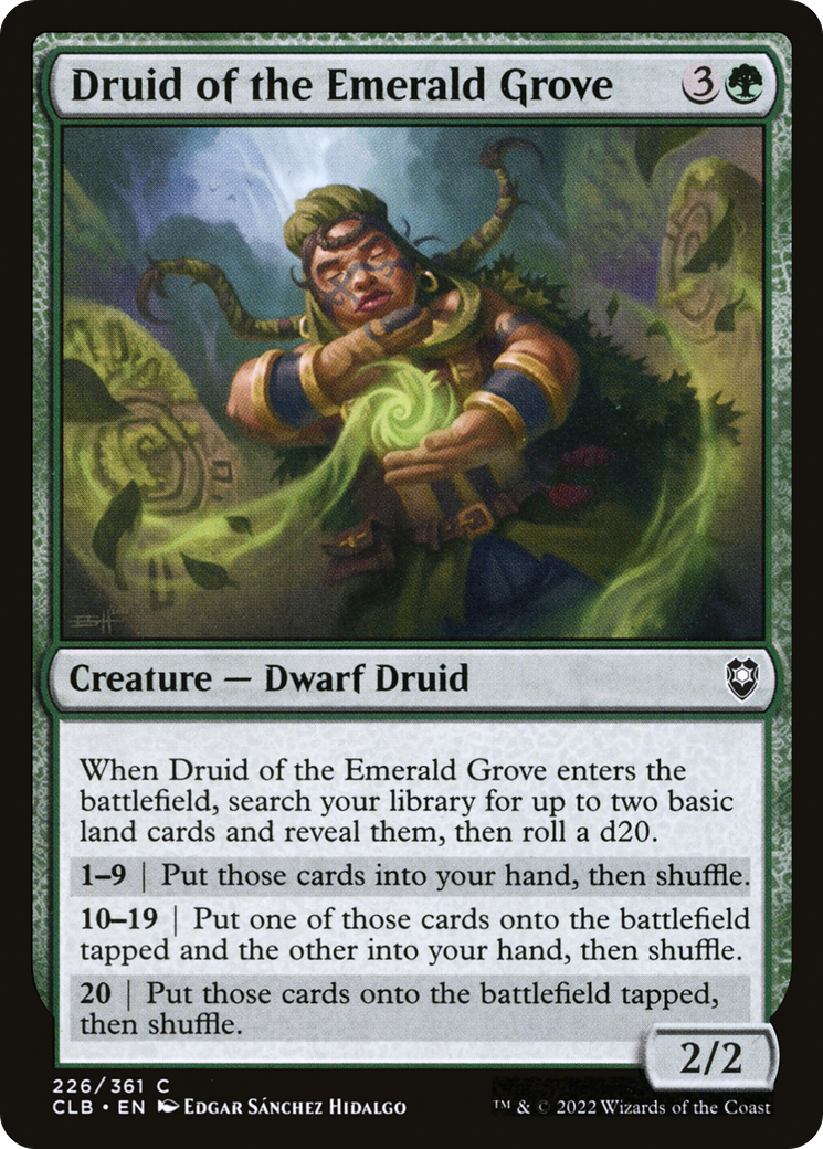 Image of Druid of the Emerald Grove (CLB-226) - Commander Legends: Battle for Baldur's Gate
