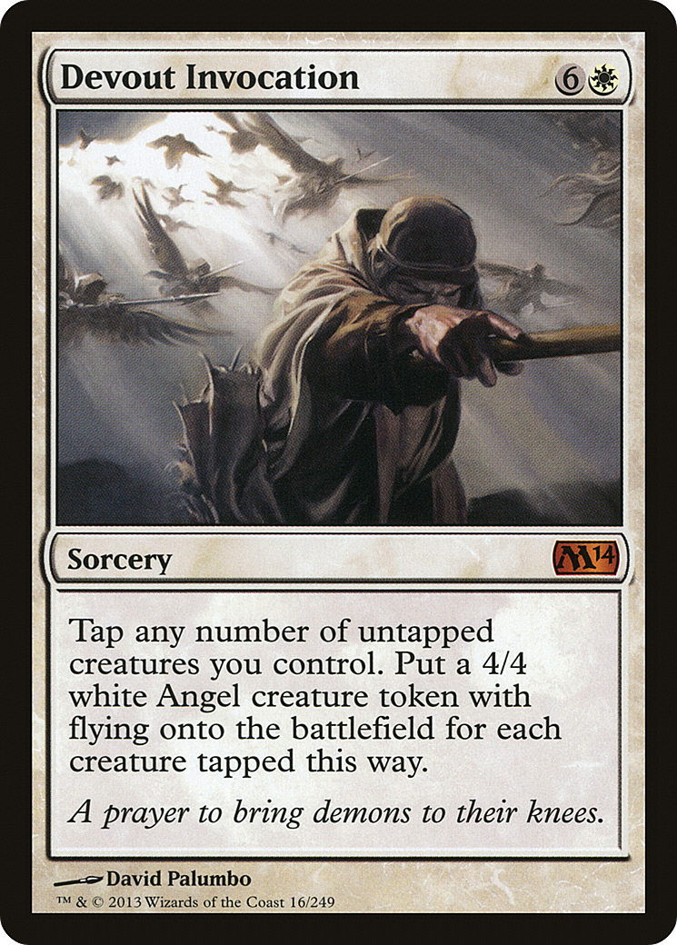 Image of Devout Invocation (M14-016) - Magic 2014 Foil