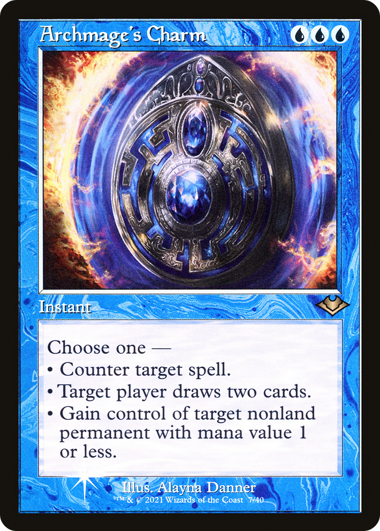 Image of Archmage's Charm (Retro Frame) (MH1-007) - Modern Horizons 1 Timeshifts Etched Foil