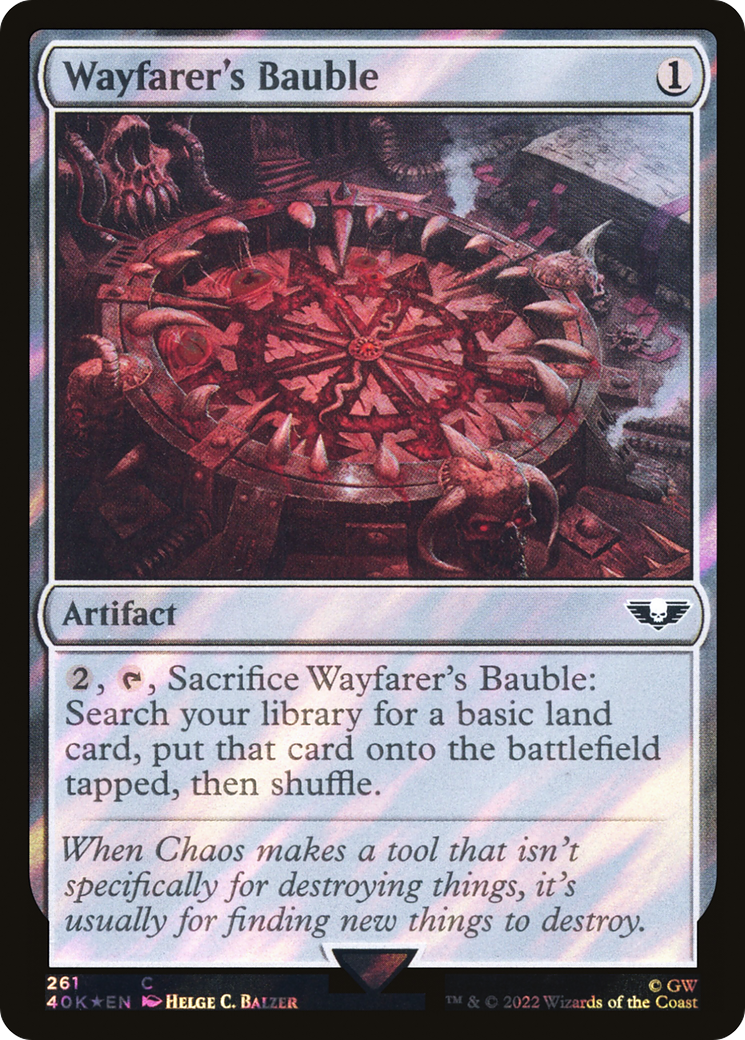 Image of Wayfarer's Bauble (261) (Surge Foil) (40K-261) - Warhammer 40,000 Commander Foil