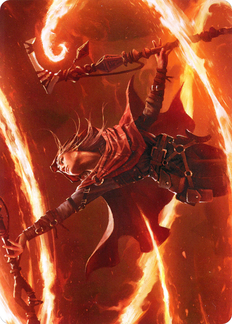 Image of Magmatic Channeler // Magmatic Channeler (AZNR-065) - Zendikar Rising Art Series (Borderless) Foil
