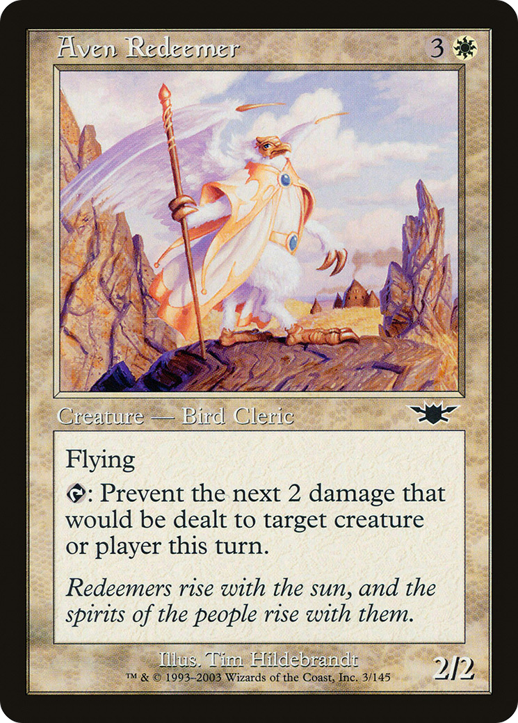 Image of Aven Redeemer (LGN-003) - Legions Foil