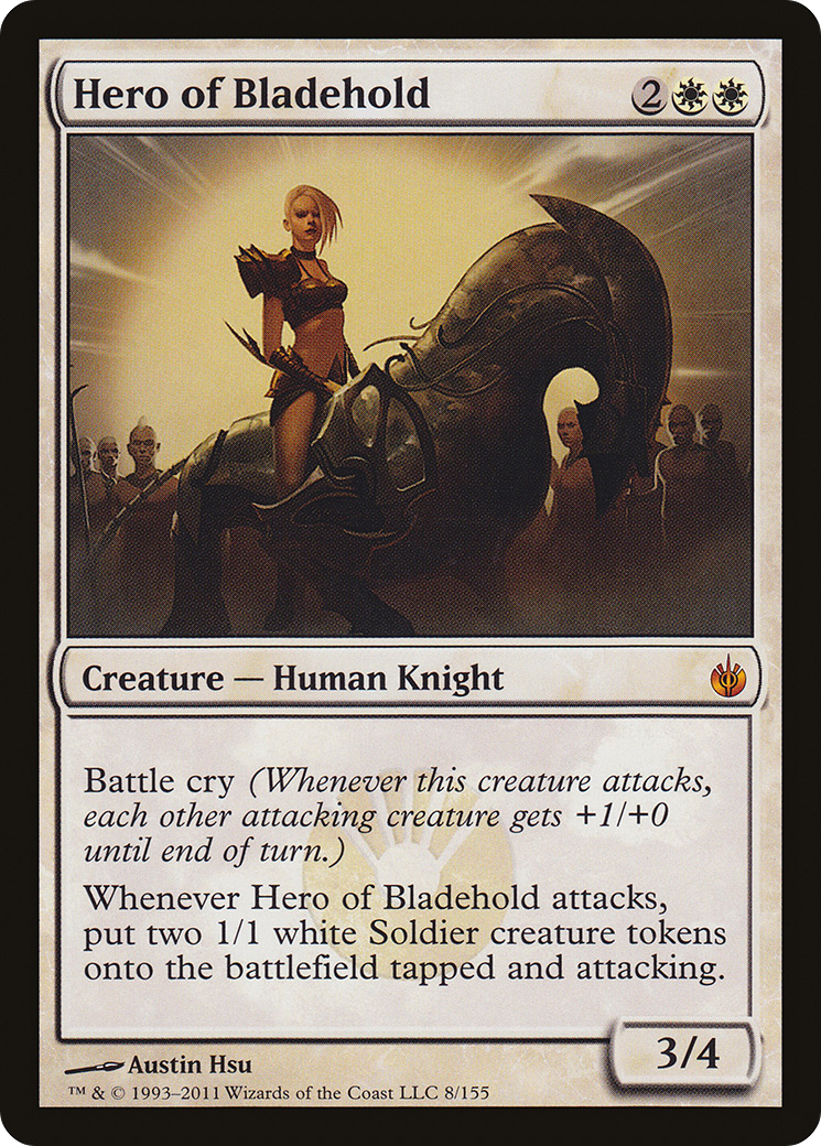 Image of Hero of Bladehold (MBS-008) - Mirrodin Besieged