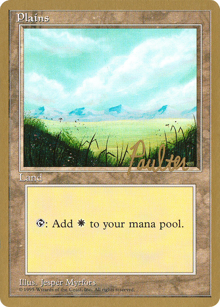 Image of Plains (C) - 1996 Preston Poulter (4ED) (WCD-) - Pro Tour Collector Set
