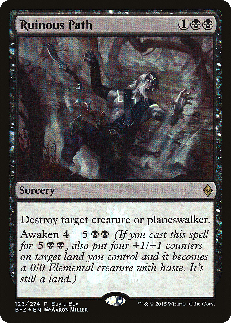 Image of Ruinous Path (BABP-123) - Battle for Zendikar Promos Foil