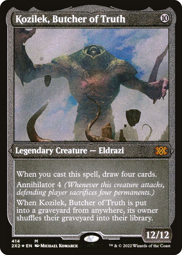 Image of Kozilek, Butcher of Truth (Foil Etched) (2X2-414) - Double Masters 2022 Foil