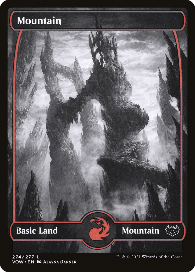 Image of Mountain (274) (VOW-274) - Innistrad: Crimson Vow: (Showcase) Foil
