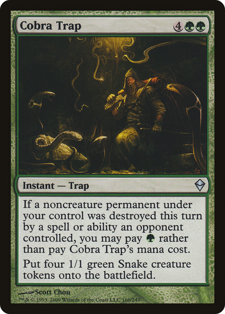 Image of Cobra Trap (ZEN-160) - Zendikar Foil
