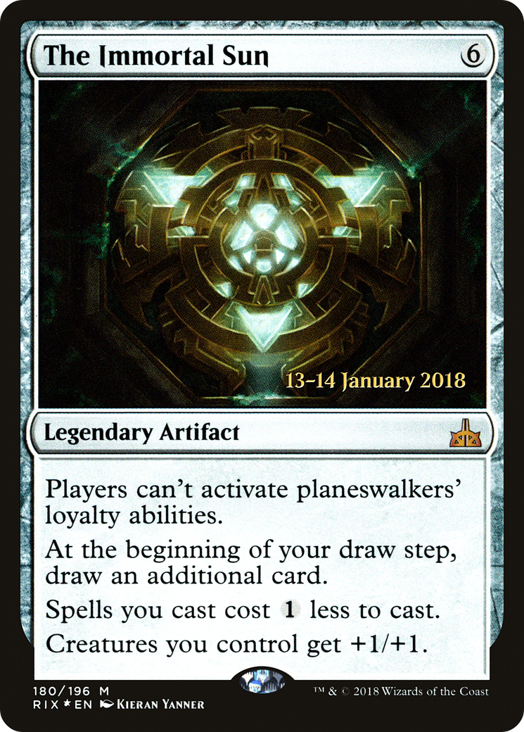 Image of The Immortal Sun (PRE-180) - Rivals of Ixalan Promos Foil