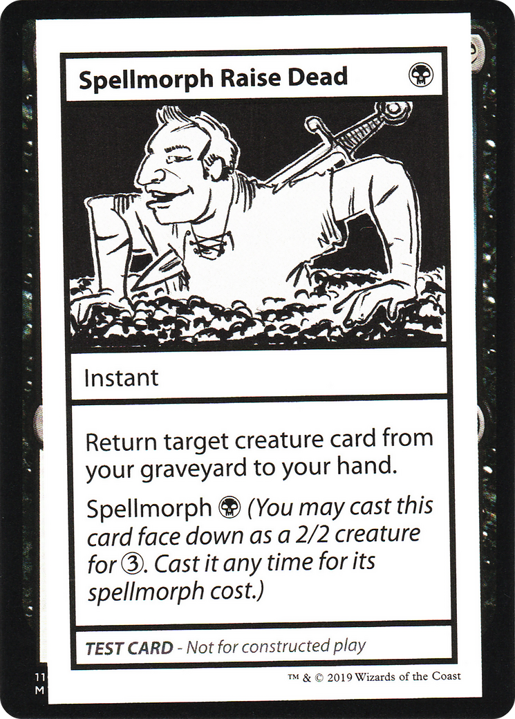 Image of Spellmorph Raise Dead (No PW Symbol) (CMB1-) - Mystery Booster Playtest Cards 2021