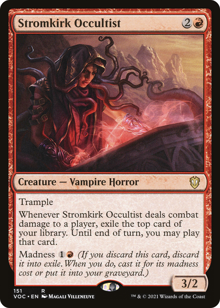Image of Stromkirk Occultist (VOC-151) - Crimson Vow Commander