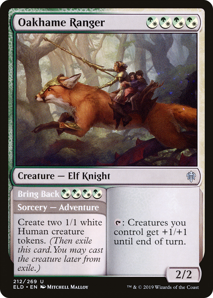 Image of Oakhame Ranger // Bring Back (ELD-212) - Throne of Eldraine Foil