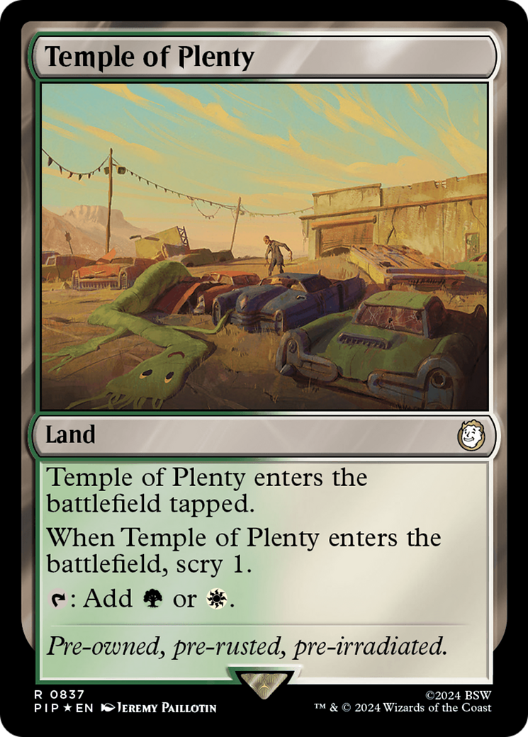 Image of Temple of Plenty (Surge Foil) (PIP-837) - Fallout Foil