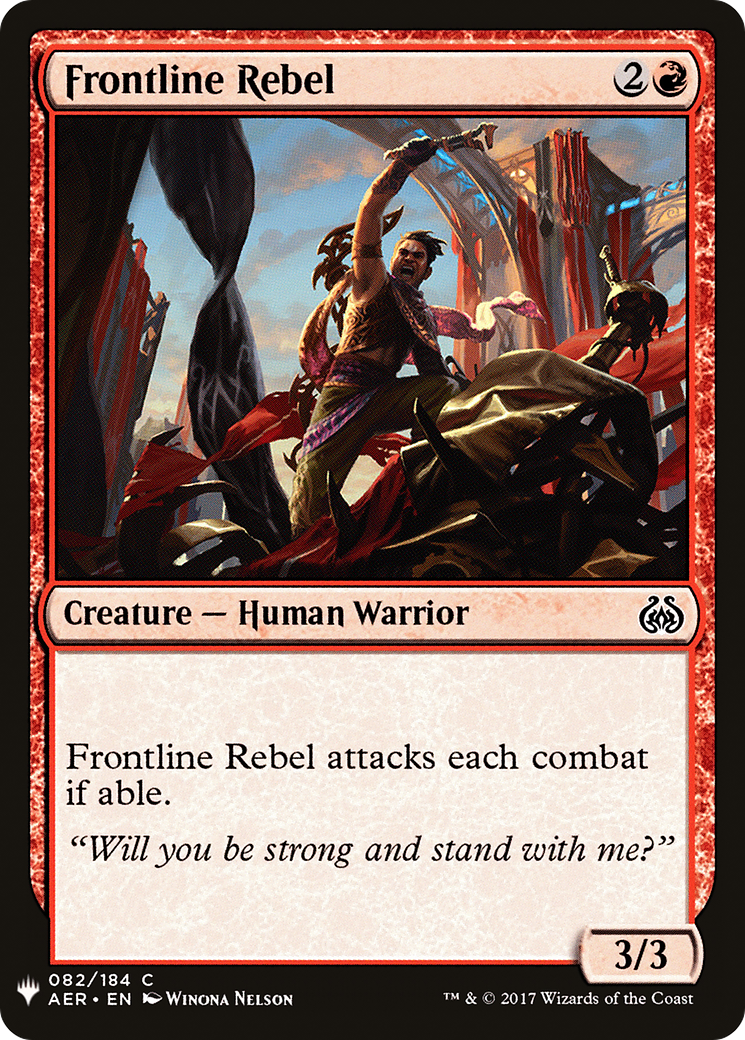 Image of Frontline Rebel (LIST-AER-82) - The List