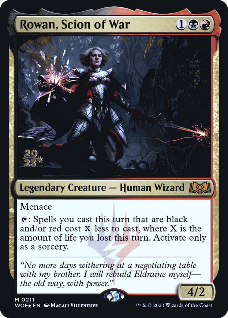 Image of Rowan, Scion of War (PRE-211) - Wilds of Eldraine Promos Foil