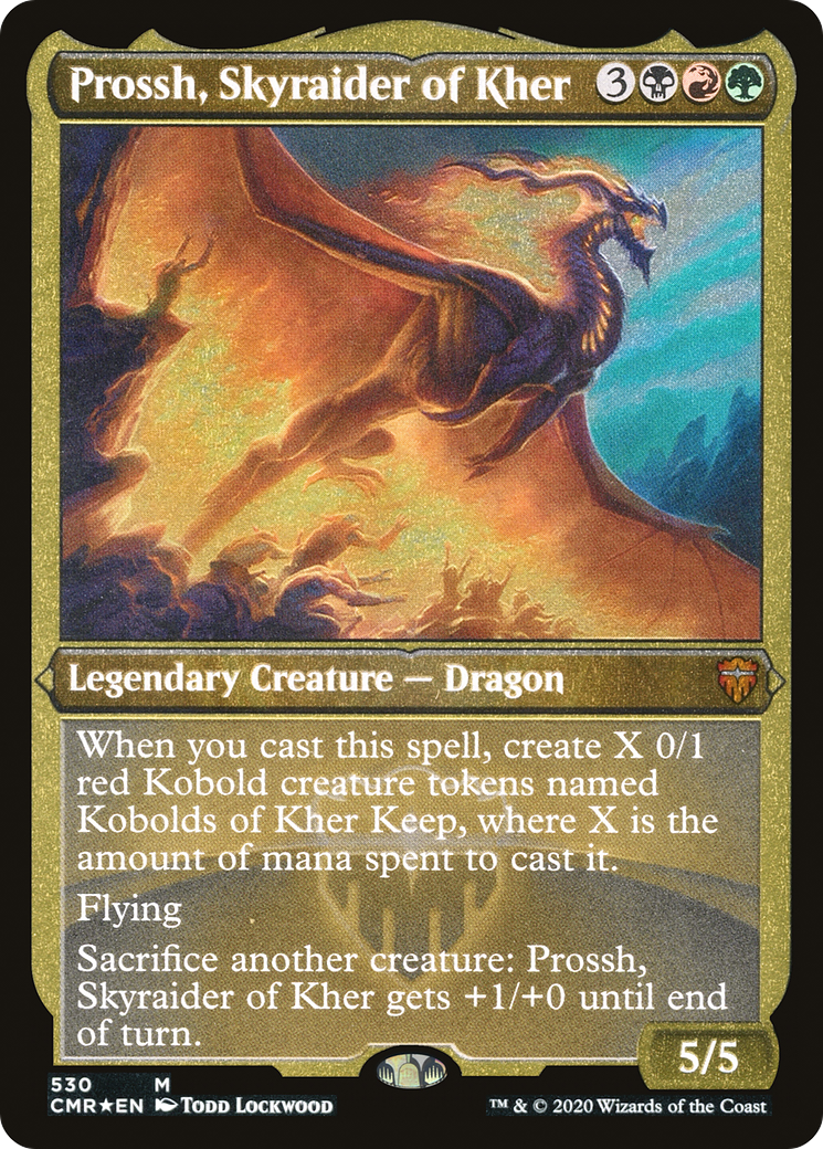 Image of Prossh, Skyraider of Kher (Foil Etched) (CMR-530) - Commander Legends Foil