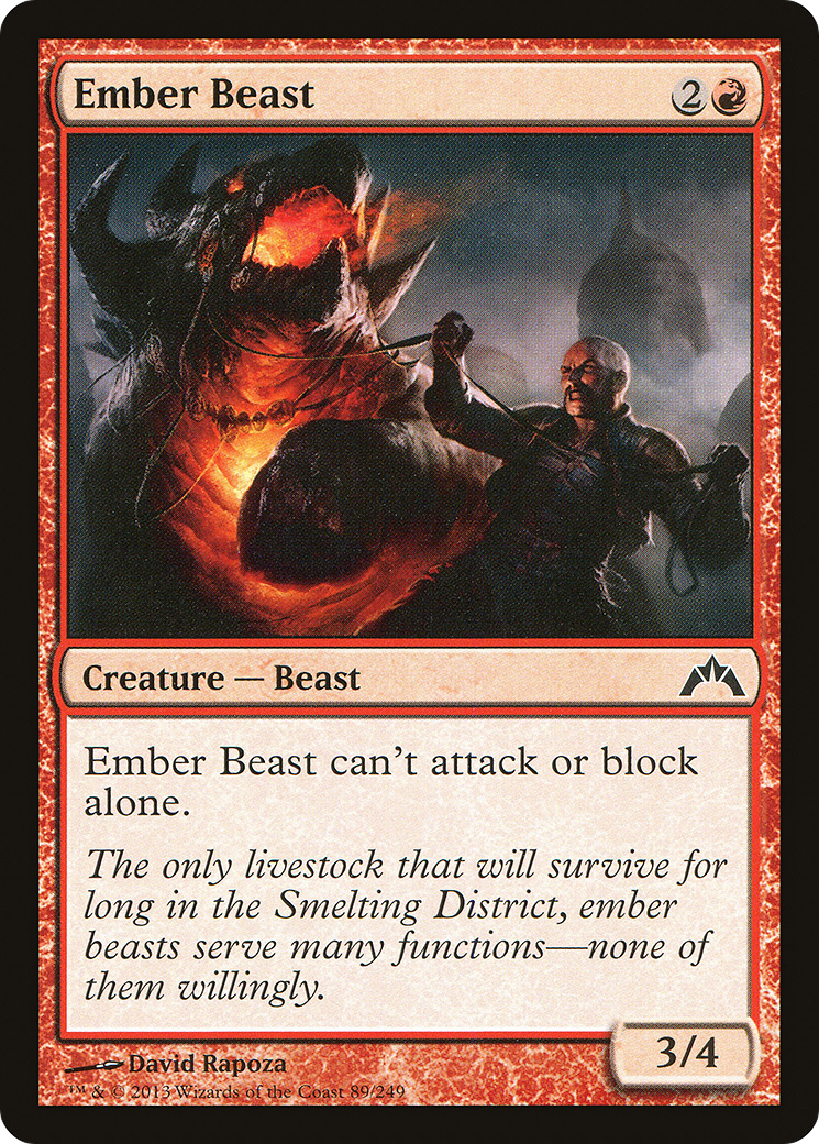 Image of Ember Beast (GTC-089) - Gatecrash Foil