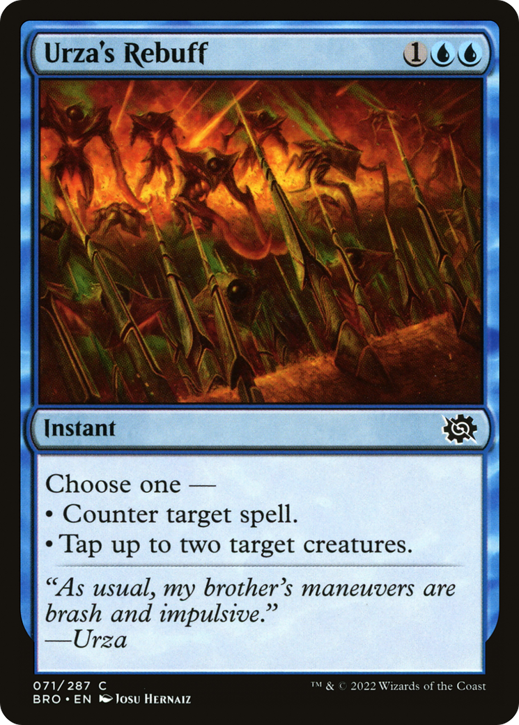 Image of Urza's Rebuff (BRO-071) - The Brothers' War Foil
