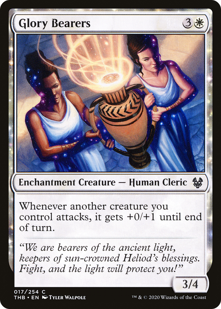 Image of Glory Bearers (THB-017) - Theros Beyond Death: (enchantment)