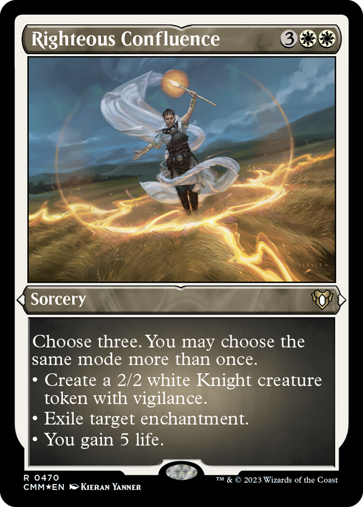 Image of Righteous Confluence (CMM-470) - Commander Masters Etched Foil