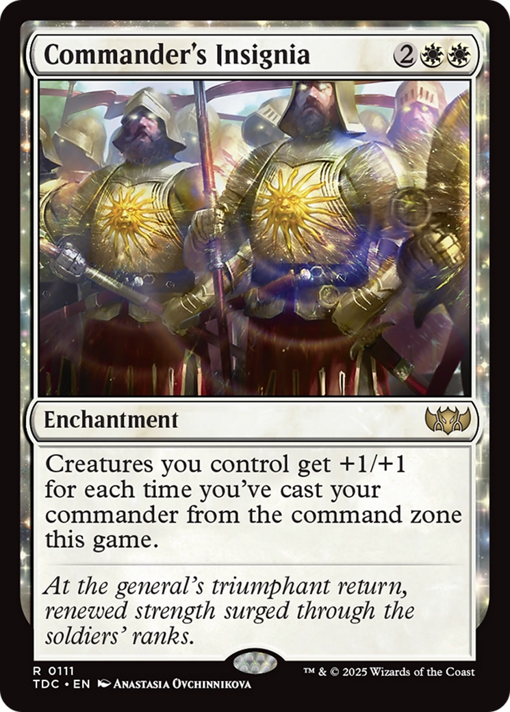 Image of Commander's Insignia (TDC-111) - Commander: Tarkir: Dragonstorm: (enchantment)