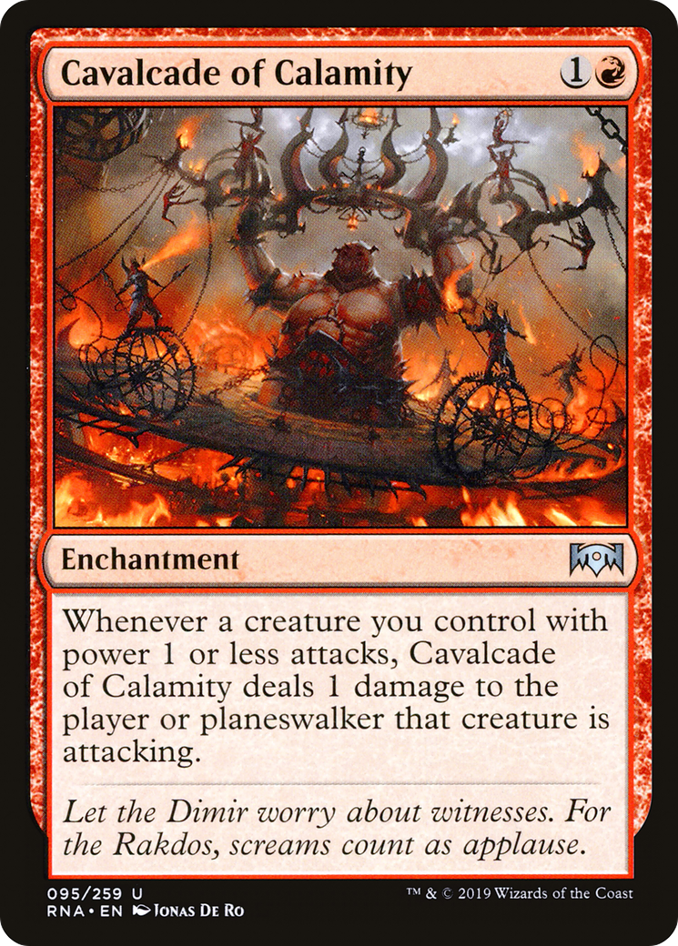 Image of Cavalcade of Calamity (RNA-095) - Ravnica Allegiance Foil