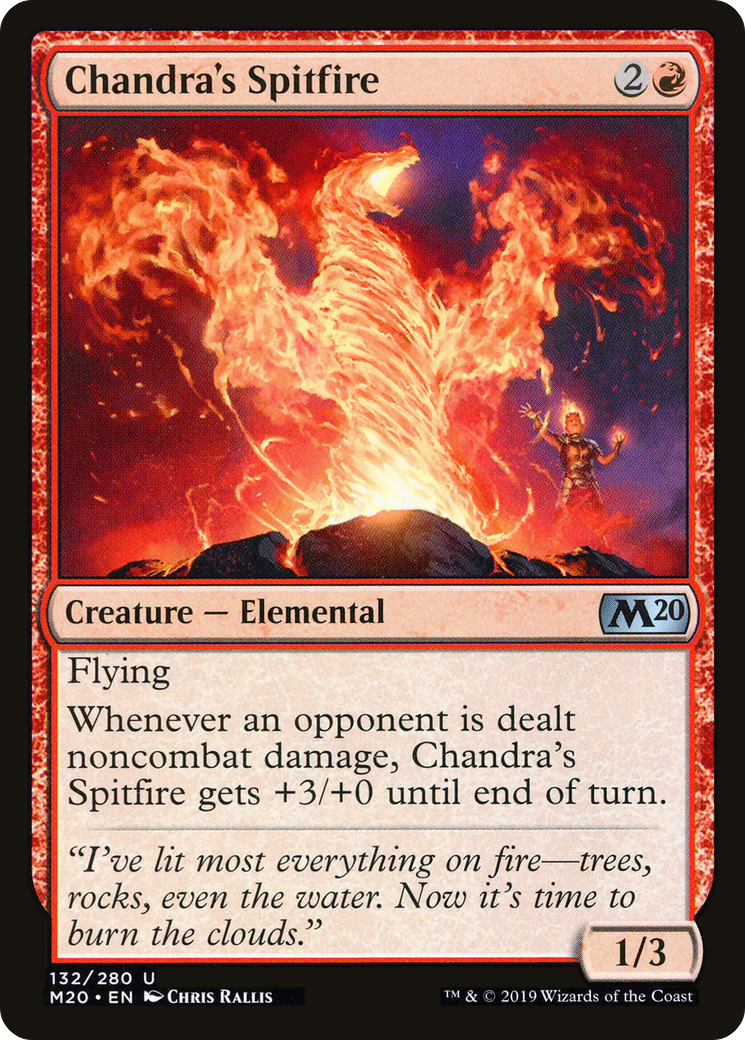 Image of Chandra's Spitfire (M20-132) - Core Set 2020 Foil