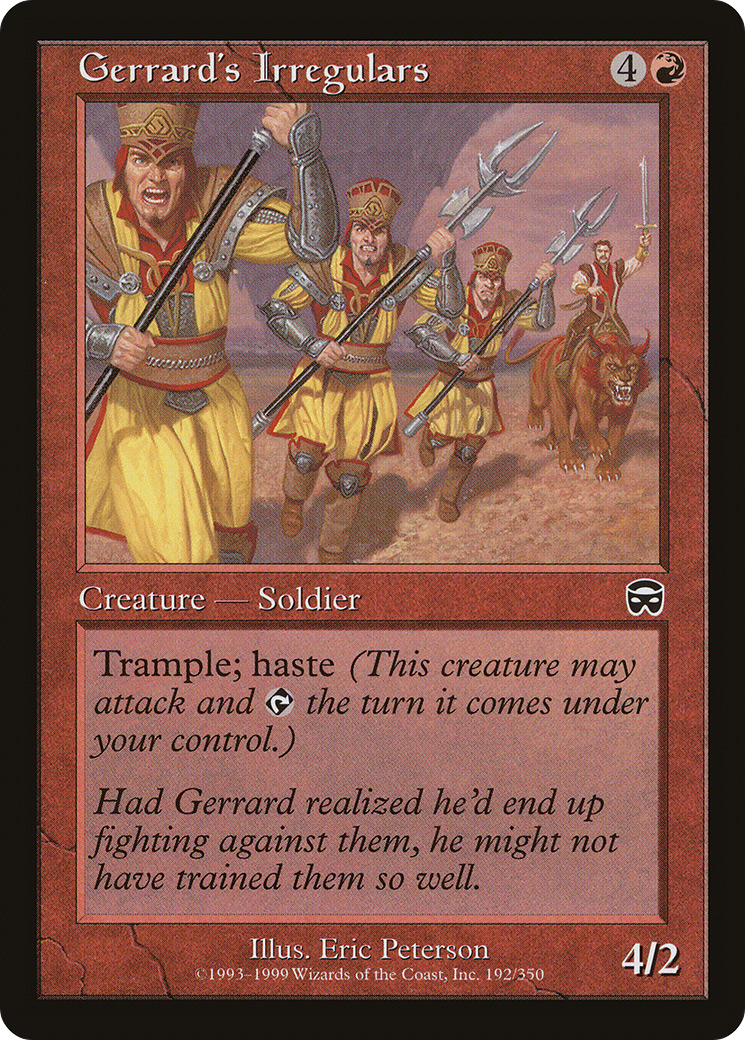 Image of Gerrard's Irregulars (MMQ-192) - Mercadian Masques Foil