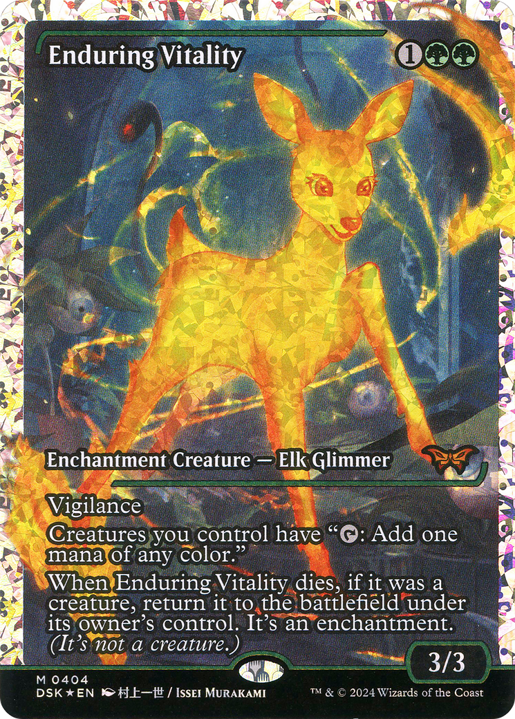 Image of Enduring Vitality (Showcase) (Fracture Foil) (DSK-404) - Duskmourn: House of Horror: (Showcase) Foil