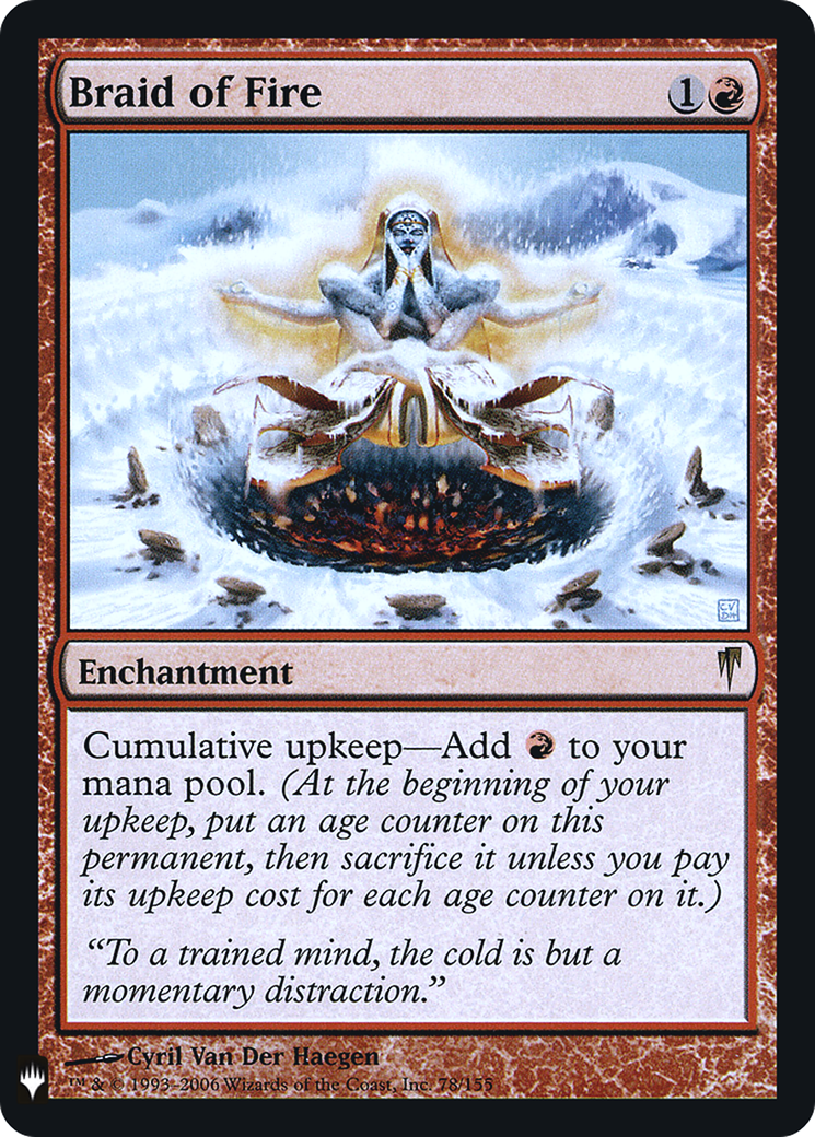 Image of Braid of Fire (LIST-CSP-78) - The List Foil