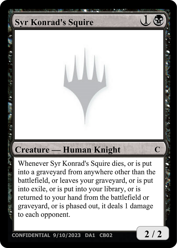 Image of Syr Konrad's Squire (UNK-CB02B) - Unknown Event