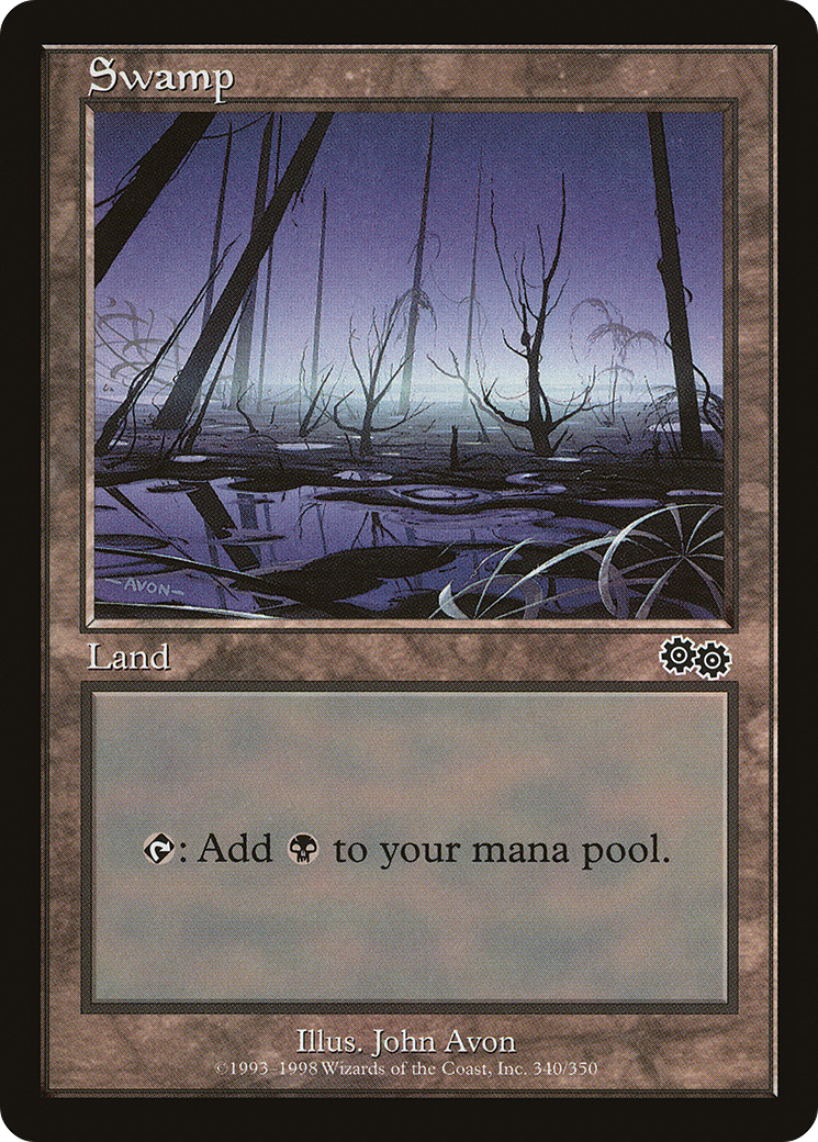 Image of Swamp (340) (USG-340) - Urza's Saga