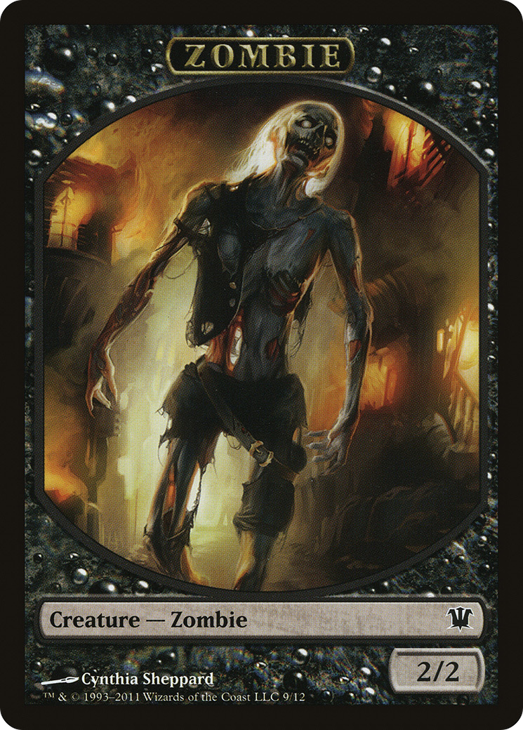 Image of Zombie Token (9) (ISD-009) - Innistrad Tokens