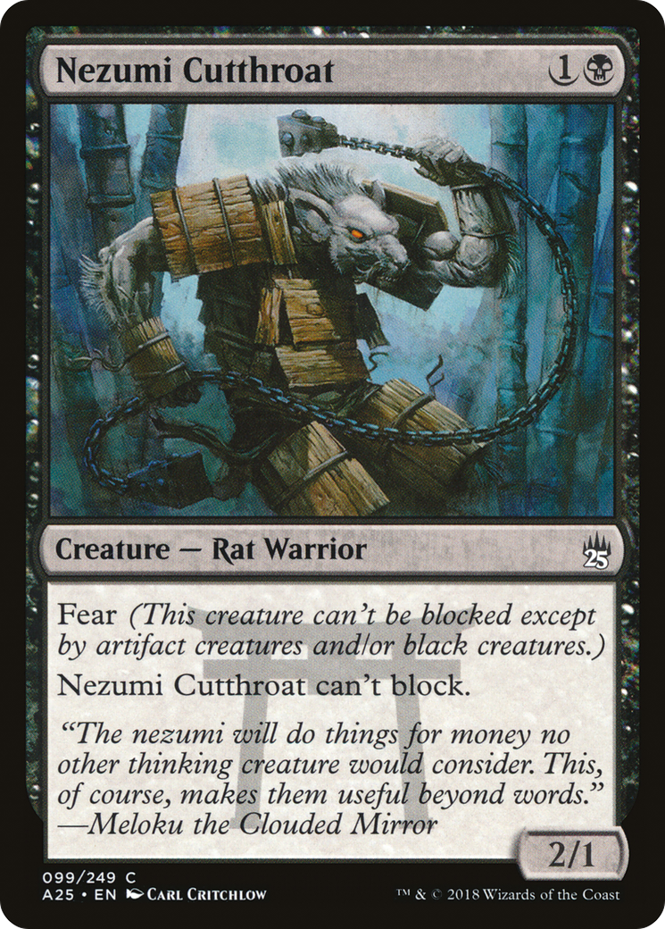 Image of Nezumi Cutthroat (A25-099) - Masters 25
