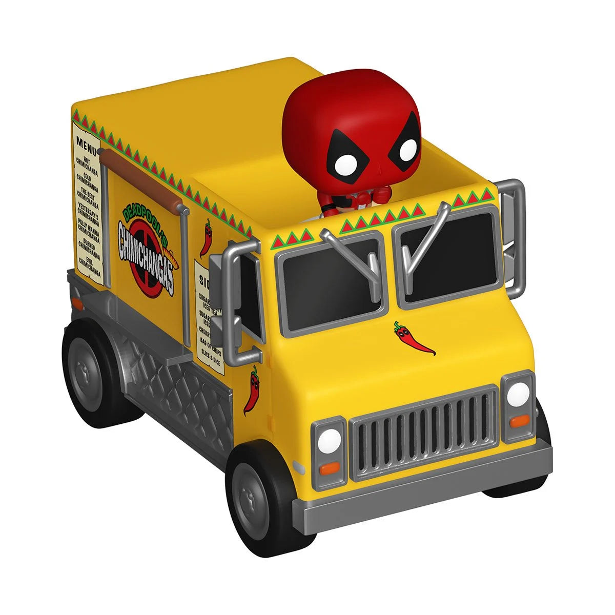 Image of Deadpool and Chimichanga Truck Funko Bitty Pop! Ride