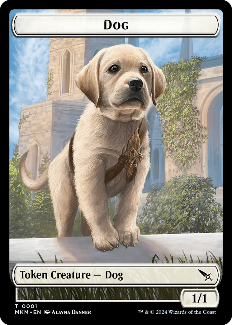 Image of Dog (TMKM-001) - Murders at Karlov Manor Tokens